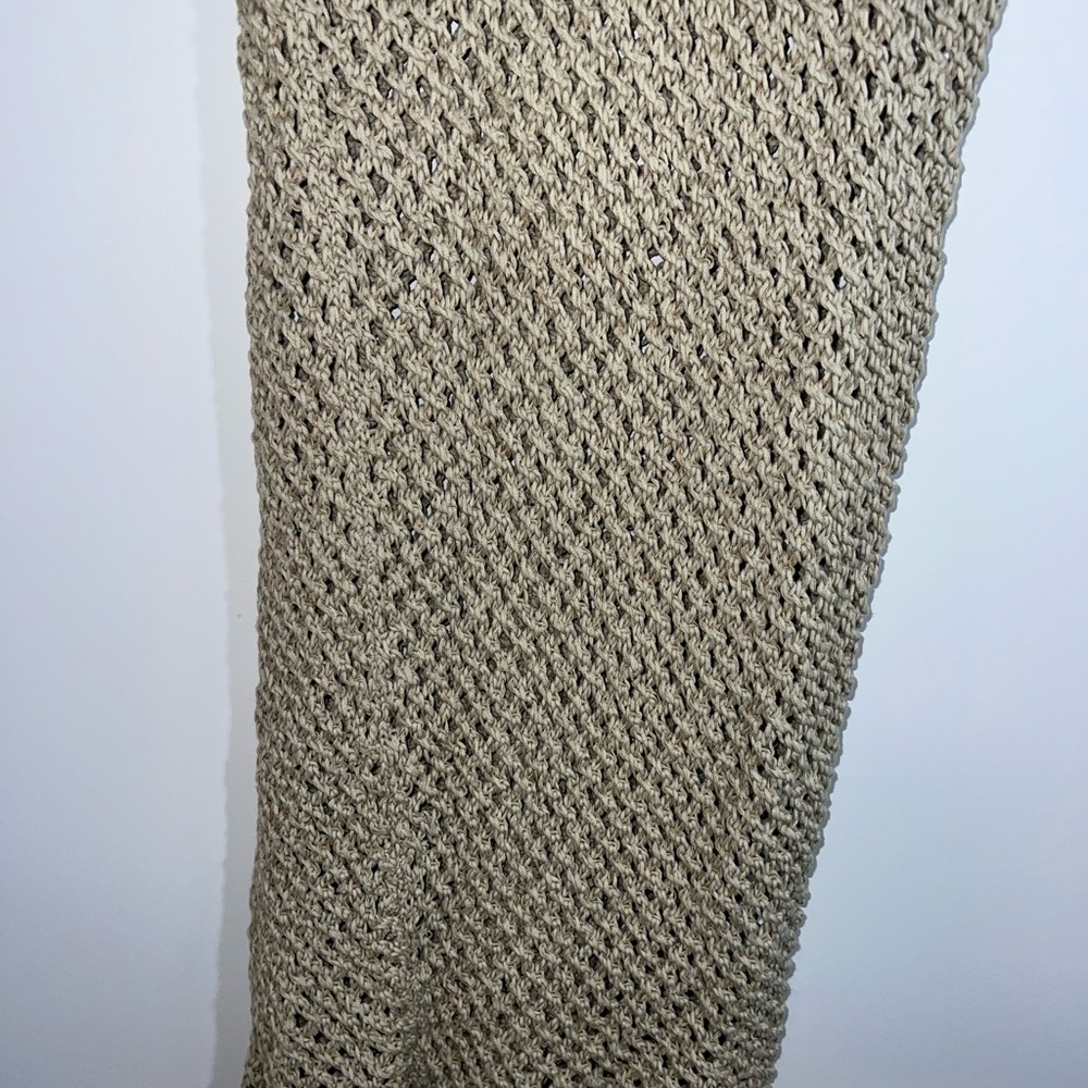 Bananhot Magen Knit Maxi Skirt in Beige Crochet Maxi Skirt M/L - Picture 4 of 13